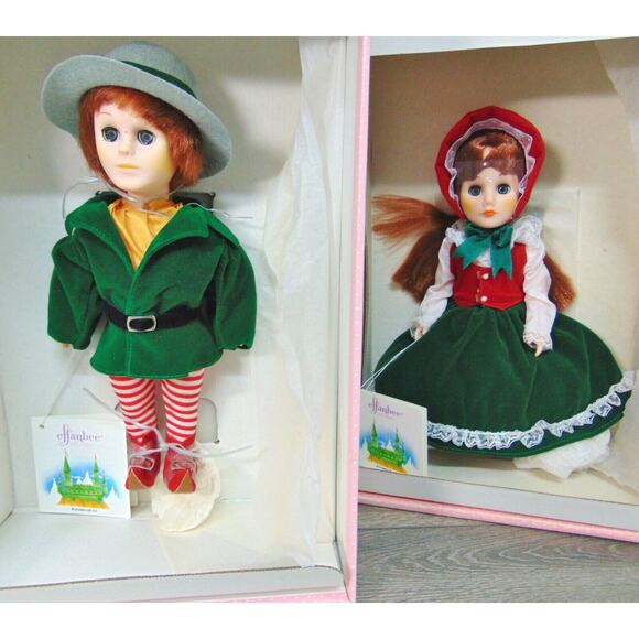 NEW Lot (2) Wizard Of OZ MUNCHKINS DOLLS Effanbee Storybook 2914 2915 Boxed! - Picture 7 of 8